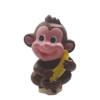 Naujas Animacijos beždžionė su bananais Silikono minkštas žvakė pelėsių ,3D Gyvūnų tortas,muilo formos 2Unit/lot Nemokamas Pristatymas