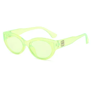 Naujas atvykimo 2020 cat eye futuristinis akiniai nuo saulės moterims uv400 aukštos kokybės prekės dizaineris retro žalios spalvos leopard oculos de sol