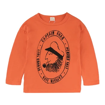 Naujas Dėžutėje Print T-shirt 2018 m. Rudenį, Rudenį, Žiemą Vaikai Long Sleeve T Marškinėliai Berniukams, Mergaitėms Kūdikių Trišakiai Viršūnes MBT046