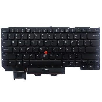 NAUJAS JAV Nešiojamojo kompiuterio klaviatūra lenovo thinkpad X1 Carbon 5th Gen 5 2017 JAV klaviatūros apšvietimas