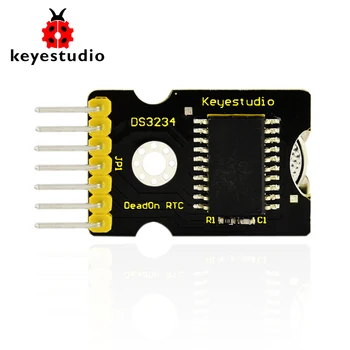 NAUJAS! Keyestudio DS3234 Didelio Tikslumo Realaus Laiko Laikrodis Modulis Arduino/Baterijos Tipas yra CR1225