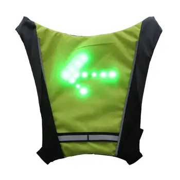 Naujas LED Belaidžiai dviračių vest MTB dviračio krepšys, Saugos LED Posūkio Signalo Lemputė Vest Dviračių Atšvaitais Įspėjimo Liemenės 20L