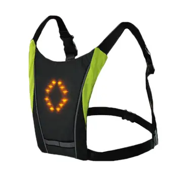 Naujas LED Belaidžiai dviračių vest MTB dviračio krepšys, Saugos LED Posūkio Signalo Lemputė Vest Dviračių Atšvaitais Įspėjimo Liemenės 20L