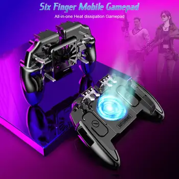 Naujas M10 M11 Šešių Pirštų Mobiliojo Gamepad Žaidimų Valdiklis Skirtas MEMO Mobiliojo Telefono Žaidimas Kreiptuką Su Šilumos Išsklaidymo Funkciją