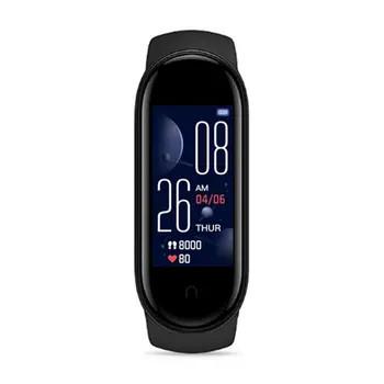 Naujas M5 Smart Apyrankę Vyrų Fitneso Smart Apyrankės Moterims Sports Tracker Smartwatch Muzikos Apyrankę M5 Juostos Adriod IOS