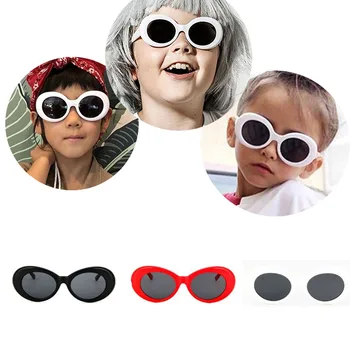 Naujas mados ovalo formos vaikiški akiniai nuo saulės mielas unisex vaikų UV400 akiniai nuo saulės šviesą vaikų mados akiniai nuo saulės