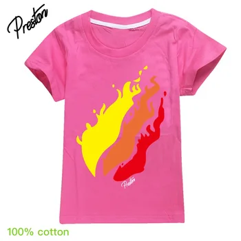 Naujas Mados Vasaros Marškinėliai Vaikams Dideli Berniukai Mergaitė PRESTONPLAYZ Spalva 3d Atspausdintas Preston Playz 2020 Viršūnės Vaikai Grinch Drabužiai