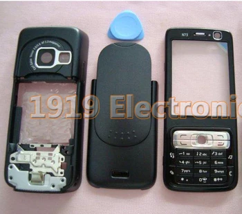 Naujas Pilnas Pilnas Mobiliojo Telefono Korpuso Dangtis Atveju su anglų Ar rusų Klaviatūra Nokia N73 + Sekimo
