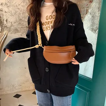 Naujas Prabangus rankinės moterims, krepšiai dizaineris šoniniai krepšiai Mažas pintas krepšys ponios Kietas Vienišų moterų pečių maišą hip-hop krūtinės krepšys