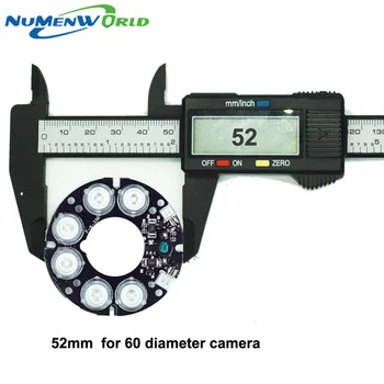 Naujas produktas 6 gražus matrica LED IR Led Infraraudonųjų spindulių Valdybos 90 laipsnių Saugumo VAIZDO Kamera 60 skersmuo kameros LED valdyba
