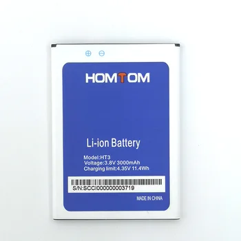 Naujas Sandėlyje Aukštos Kokybės Baterija HOMTOM HT3 / ht3 PRO Moble Telefonas+Sekimo Numerį