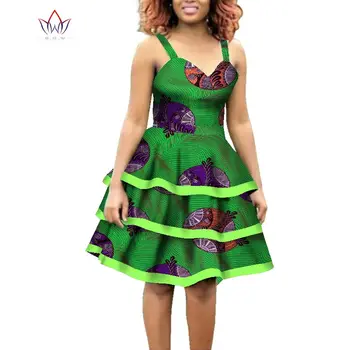 Naujas Stilius Afrikos Suknelė Moterims Vaškas Spausdinti Suknelės Dashiki Plius Dydis Afrikos Stiliaus Drabužiai Moterims Office Suknelė WY5722