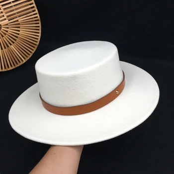 Naujas vilnos balta moterų skrybėlės moterų Anglijos laukinių butas moterų bžūp šalies banga imtis skrybėlę