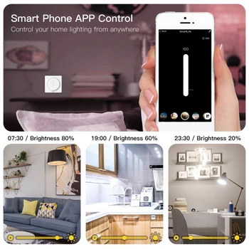Naujas WiFi Smart Touch Šviesos stiprumą Touch Laikmatis, Šviesumo Atminties Smart Gyvenimas/Tuya APP Nuotolinio Valdymo Dirbti su Alexa, Google