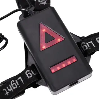 Naujos Lauko Sporto LED Naktį Veikia Šviesos USB Įkrovimo Krūtinės Lempos Bėgiojimas Įspėjamoji Lemputė Dviračių Fakelas