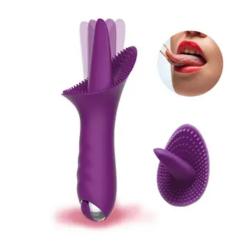 Naujoviški silikono G-taško Vibratorius, Įkraunamas Kalba Masažas 10 Greičio Vibracija, Ramioje Klitorio Stimuliatorius Sekso Žaislai Moterims