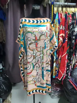 Negabaritinių мусульманская мода Europos Išspausdinti Mini trumpą suknelę Dashiki Afrikos lady kelio šilko kaftan suknelė