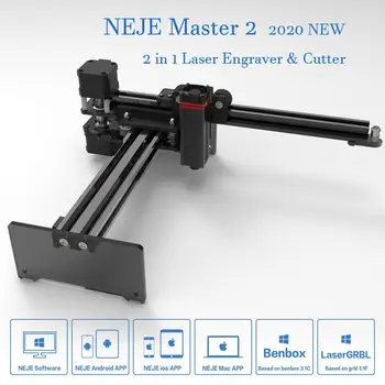 NEJE Meistras 2S 20W darbalaukio Laser Cutting machine ir Cutter - Lazerinis Graviravimas ir Pjovimo Staklės - Lazerinis Spausdintuvas - Lazerinis CNC Router