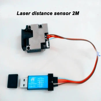 Nemokamas pristatymas Didelio tikslumo lazerinis jutiklis 2M 20HZ USB-TTL Nuoseklųjį prievadą STC mikrovaldiklis lazeriniai atstumo matavimo daviklis +-1