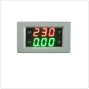 Nemokamas Pristatymas Digital AC Voltmeter Ammeter Ampermeter AC 60-300V 0-10A Led Volt Amp Metrų AC130-500V Įtampa Srovės Panel Meter