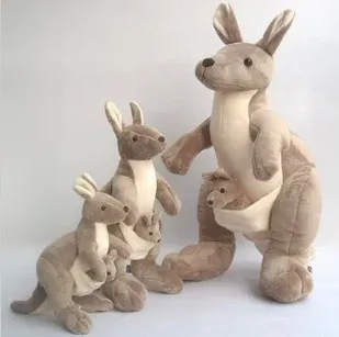 Nemokamas pristatymas Motina ir vaikas kengūros lėlė Australijos kengūros pliušinis žaislas 50cm