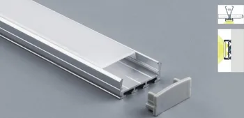 Nemokamas Pristatymas Visoje Montavimo LED Aliuminio Profilio 24mm Pločio, Geriausiai tinka Lubų 2m/vnt 30m/daug