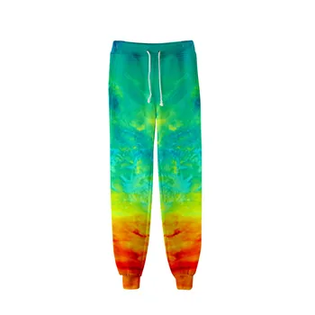 Neon Kaklaraištis Dažų poilsiu aukšto juosmens ilgai baggy pants moterų sweatpants laisvas kelnes 2020 m. rudens-žiemos drabužių streetwear