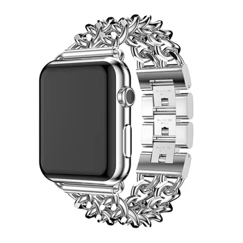 Nerūdijančio Plieno nuorodą Apyrankę watchband Apple Watch Band 42 38 40 44 mm Metalo watchband už iwatch 5/4/3/2/1 wriststrap grupė