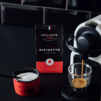 Nespresso kapsulės o'ccaffe ristretto, žemės, vidutinio skrudinimo, 10 Vnt.