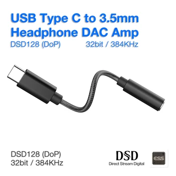 Nešiojamas Ausinių Stiprintuvas 600Ω HPA USB C Tipo DAC Kodekai ESS9280 DSD Sunku Iššifruoti HiFi Mvp 