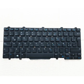 Nešiojamas lotynų klaviatūras Dell latitude 13 3340 3350 E5450 E5470 E7470 E7450 LA pagrindiniai bžūp juoda kb mėlyna klavišus 0797YM remontas, dalys