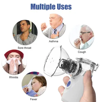 Nešiojamas Purkštuvas skirtas Astmos Medicinos Drėkintuvas Inhaliatorių Vaistų Dalelės Astma Nebulizador Helth Įranga Stemer