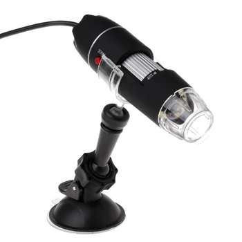 Nešiojamas Skaitmeninis USB Mikroskopo vaizdo Kamera 1000X 8 LED Šviesos Nešiojamą Siurbimo Priemonė 964E