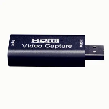 Nešiojamas USB 2.0 Audio Video Capture Card HD 1 Būdas HDMI 1080P Mini Įsigijimo Kortelės Konverteris Kompiuterio Live-Streaming