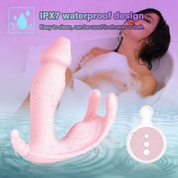 Nešiojami Kelnaitės Makšties Vibratorius Klitorio Dildo Moterų Klitorio Stimuliatorius Erotinis Sekso žaislai Poroms suaugusi Moteris