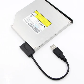 Nešiojamojo kompiuterio optinio įrenginio linijos Sata USB 2.0 II 7+6 13Pin Adapterio Kabelis, skirtas Nešiojamas Kompiuteris CD/DVD ROM Slimline Konverteris Linija