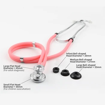 Nešiojamų Daugiafunkcinis Gydytojo Stetoskopas Reguliuojamas Ausų HookMedical Stetoskopas Dual Vadovauja Daugiafunkcinis Stetoskopas