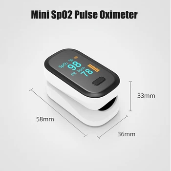 Nešiojamų Piršto Pulse Oximeter OLED Pulse Oximeter Piršto PR Širdies ritmo Monitorius SpO2 Deguonies Įsotinimo Metrų Sveikatos Priežiūros