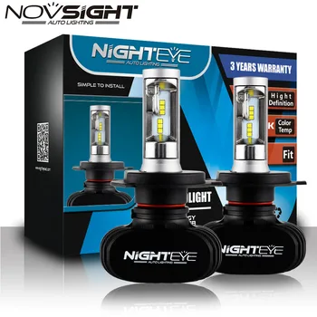 Nighteye H11 LED Automobilių Žibintai H4, H7 50W 8000LM Automobilio LED Žibintai Lemputės 6500K Balta Šviesa, Rūko Žibintai, 9005 HB3 9006 HB4 Rūko Žibintas