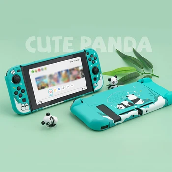 Nintendo Jungiklis Atveju Alchemija Kačių Magija Potion Mielas Animacinių filmų Panda Hard Cover Protetive Shell 