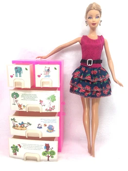 NK Viena Lėlė Reikmenys, Žaislai Naują spausdinimo Spinta Spinta Barbie Lėlės Mergaičių Žaislas Princesė Miegamojo Baldai