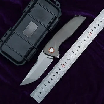 NKAIED Hokkaido sulankstomas peilis pelekai M390 peiliukų titano lydinio rankena lauko kempingas medžioklės kišenėje vaisių peilis taktinis EDC įrankis