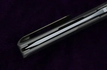 NKAIED Hokkaido sulankstomas peilis pelekai M390 peiliukų titano lydinio rankena lauko kempingas medžioklės kišenėje vaisių peilis taktinis EDC įrankis