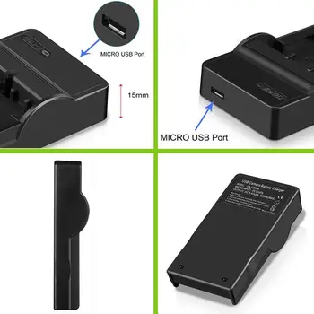 NP-FW50 USB įkroviklis Sony NEX-3 IR NEX-3N NEX-5 NEX-5T NEX-6 NEX-7 NEX-C3, NEX-F3 Kamera, Baterija, kroviklis
