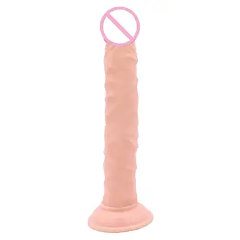 Odos Realistiškas Penis Super Ilgio Dildo Sveikas PVC Lankstus su Galinga Siurbimo Taurės Dirbtinės Varpos Moterų Masturbator Sekso Žaislas