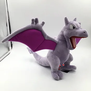 OHMETOY Aerodactyl Pliušinis Lėlės Anime Dinozaurų Minkštas Įdaryti Žaislas Vaikams Dovanų 25cm Pilka