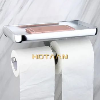 Oksidacijos Apdaila Kietos Aliuminio tualetinio popieriaus laikiklis vonios aksesuaras daugiafunkcį tualetinio popieriaus laikiklį, automobilinį laikiklį, YT-1592