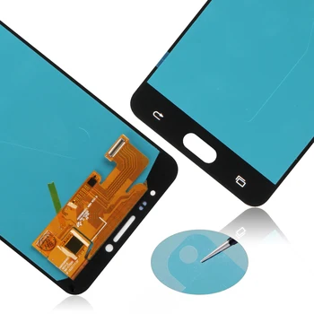 OLED SAMSUNG Galaxy C7 Ekranas LCD Touch skaitmeninis keitiklis Jutiklis Stiklo Surinkimo Rėmeliai, Skirti 