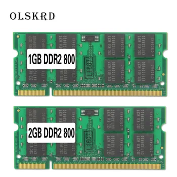 Olskrd Nešiojamas atminties 1GB 2GB DDR2 800MHz PC2-6400 DDR 2 2G nešiojamojo kompiuterio atminties Laptopo RAM SODIMM intel amd