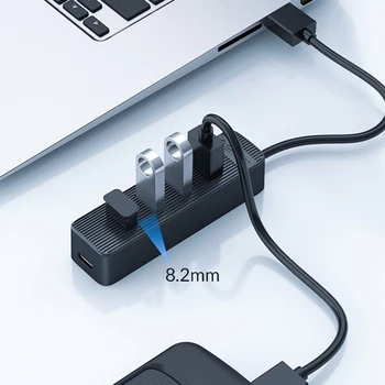 ORICO Multi USB HUB 4/7 Uostų USB3.0 C Tipo STEBULĖS Splitter Su Maitinimo Sąsaja 